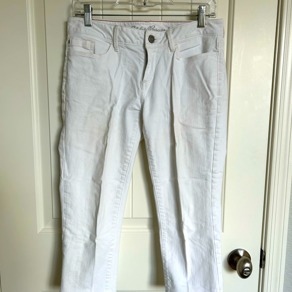 Eddie Bauer white cropped pants size 4petite